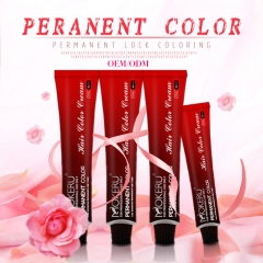 Tinte profesional para el cabello en crema.